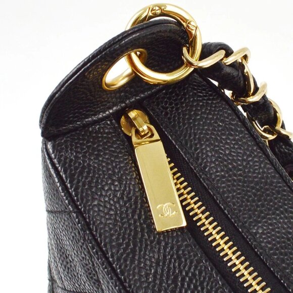 Chanel Black Caviar Skin Hobo Handbag XX00360 - Picture 5 of 7